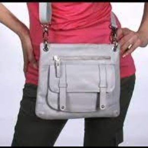 Sam & Kate Pebble Leather Saddle Purse